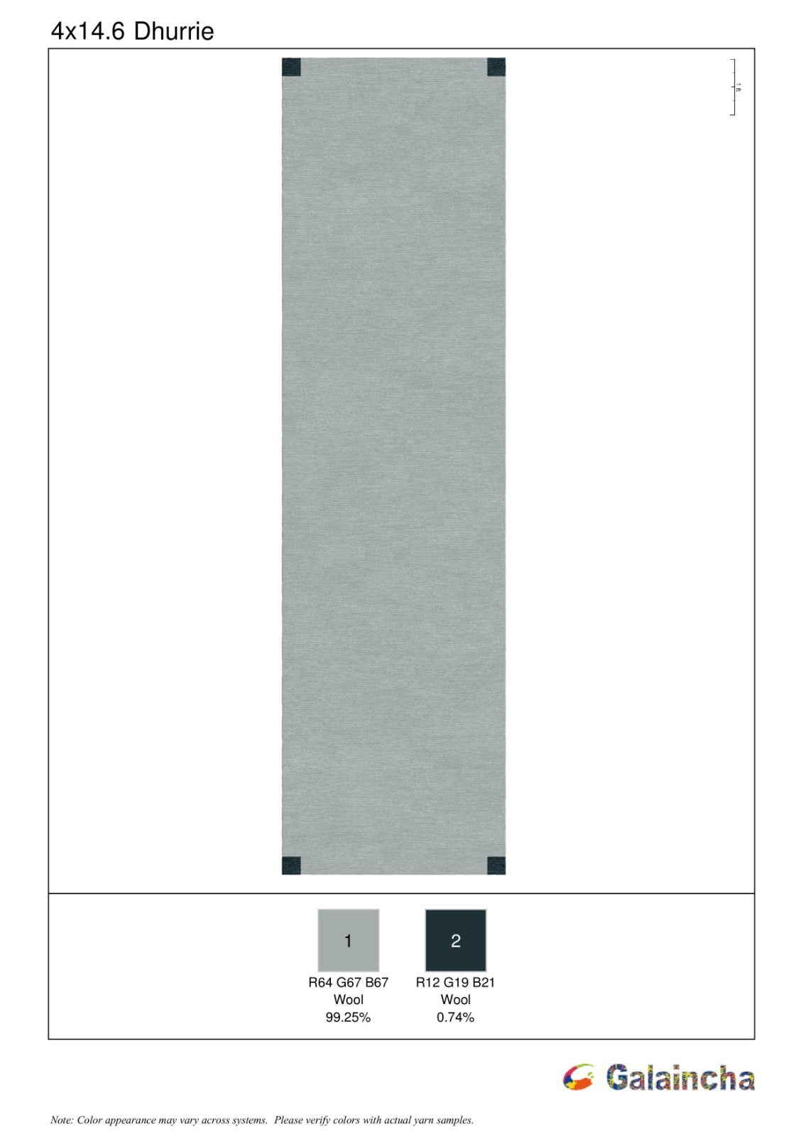 ZFD Custom Flatweave Entry Rug