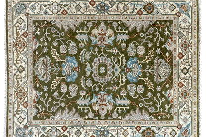 iona handmade wool rug close-up showing premium wool texture and handwoven craftsmanship