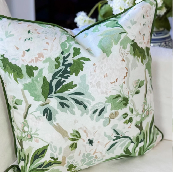 British Enigma Green & White Floral